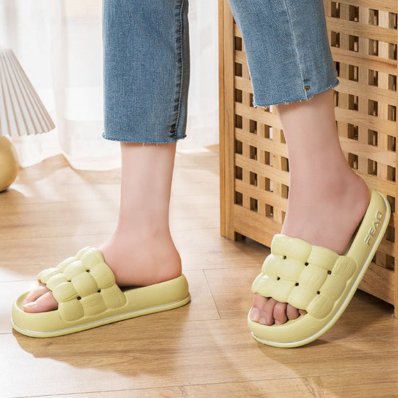 Supermjuka tofflor med tjocka sulor