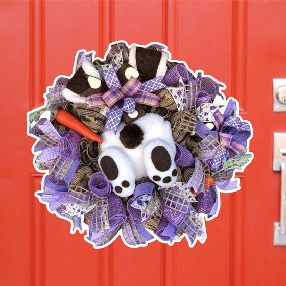 Påskharekrans klistermärke