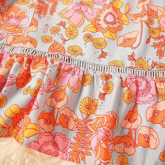 Blommig Dam Klänning