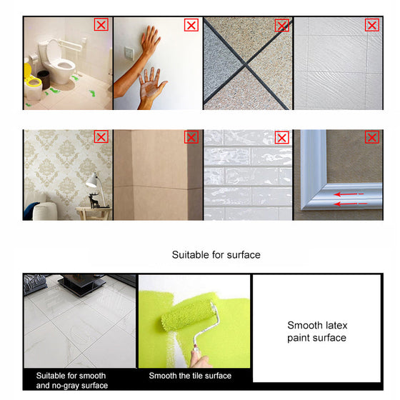 Vacker sömklistermärke för kakeltak