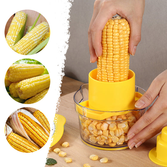 Cob Corn Stripper med Inbyggd Mätkopp och Rivjärn