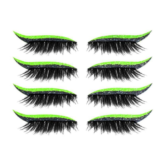 Återanvändbara eyeliner- och ögonfransklistermärken (4 par)