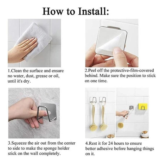 Borstat rostfritt stål krok