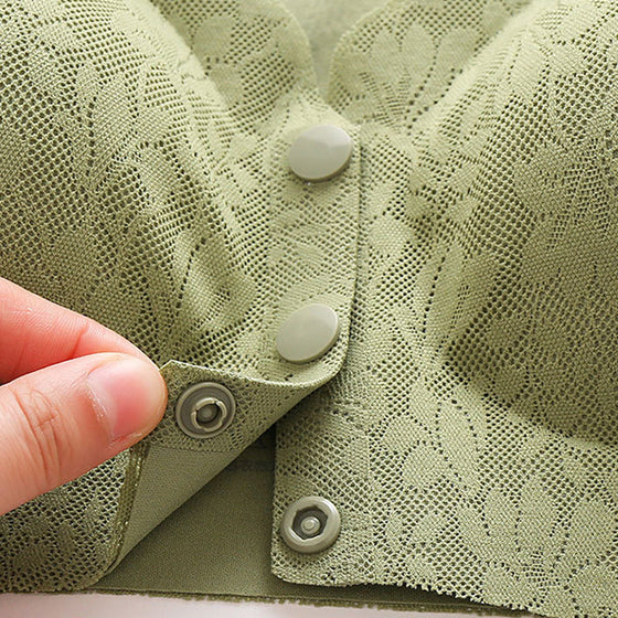 BH med spets med full täckning med framknäppning