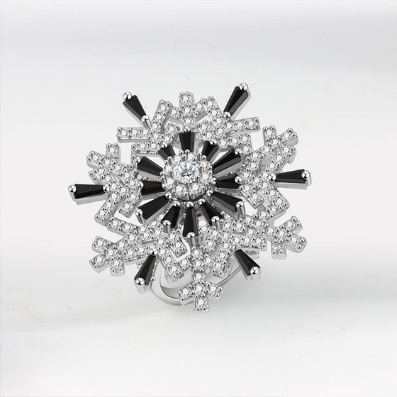 Dubbellager roterbar snöflinga öppen ring