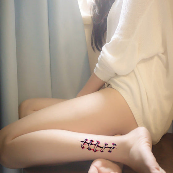 Läskiga Halloween-tatueringsklistermärken