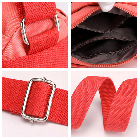 Damer casual flerlagers moderiktig nylon enkel crossbody-väska