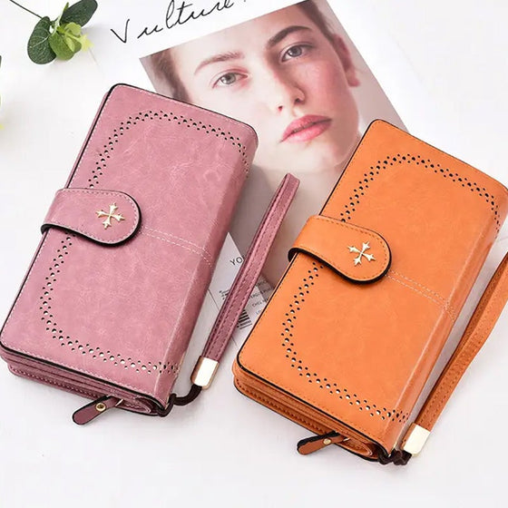 Multifunktionell handväska med dragkedja