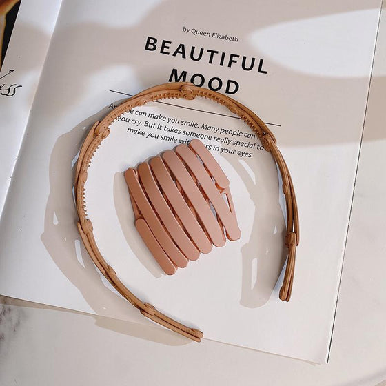 Bärbart Teleskopiskt Hopfällbart hårband