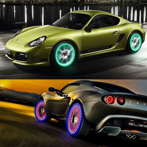 Solcellsdriven bilhjulsljus