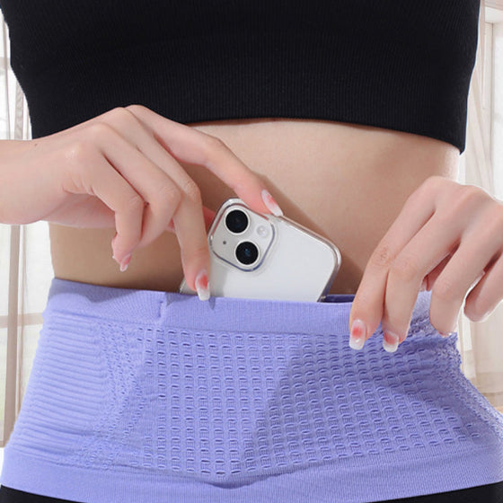 Multifunktionell stickad, andningsbar dold midjeväska