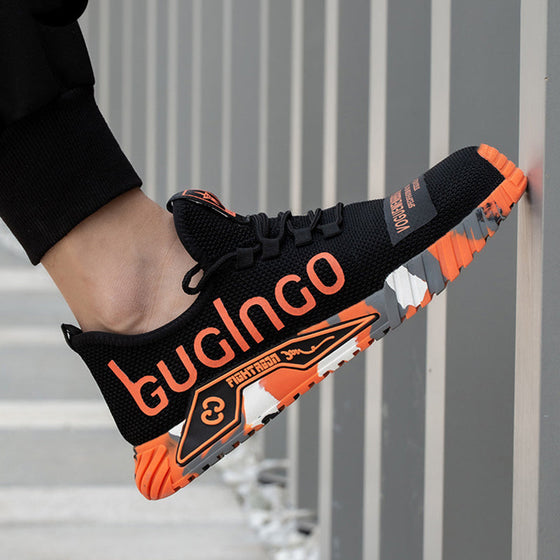 Andningsbara lätta ståltåade säkerhetsskor