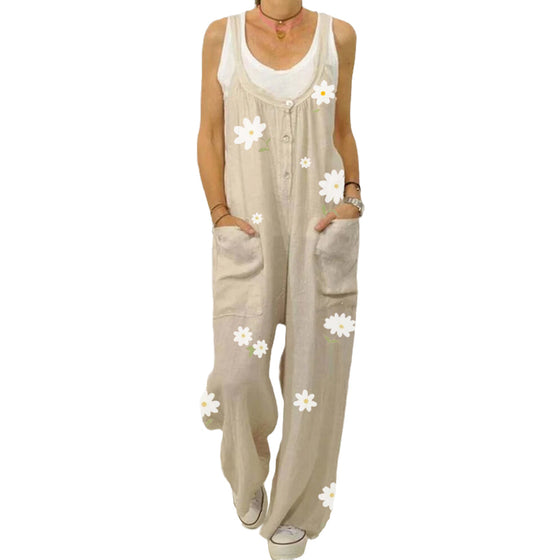 Jumpsuit med blommönster