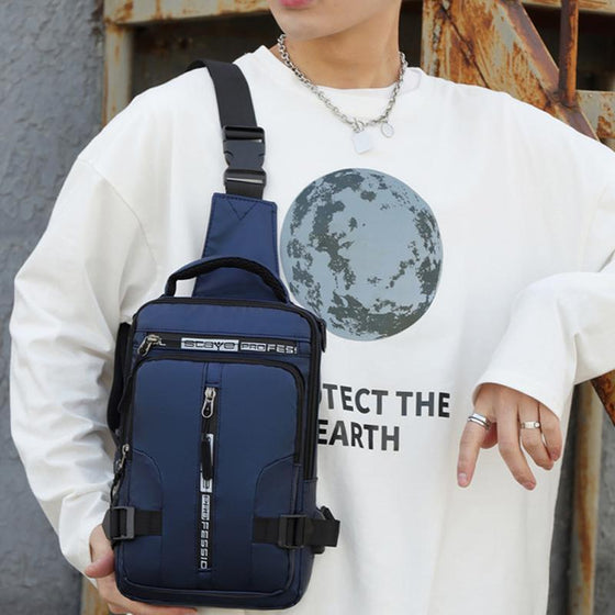 Bröstväska med flera användningsområden med Laddningsport