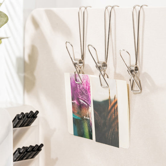 Rostfritt stål Metal Long Tail Clip (6 st/set)