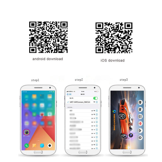 HD-bil omvänd videokamera