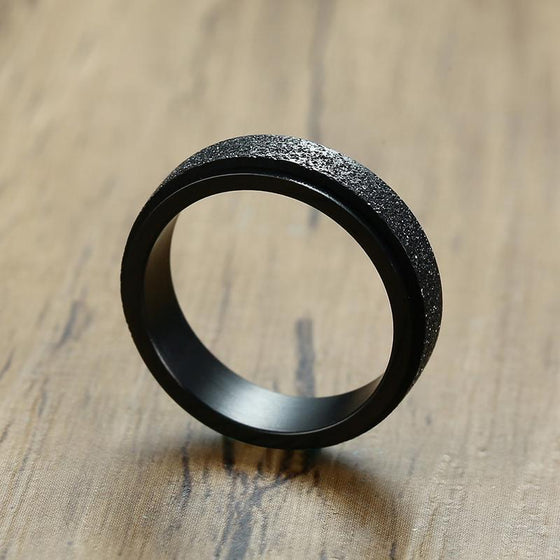 Sandblästrad Roterande Fidget Ring