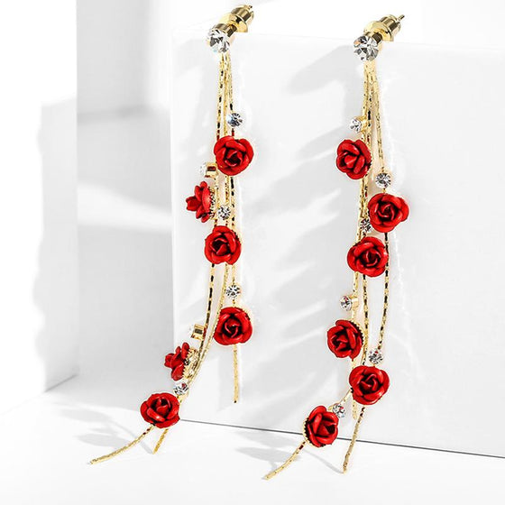 Ros Örhänge | Vackert hängande