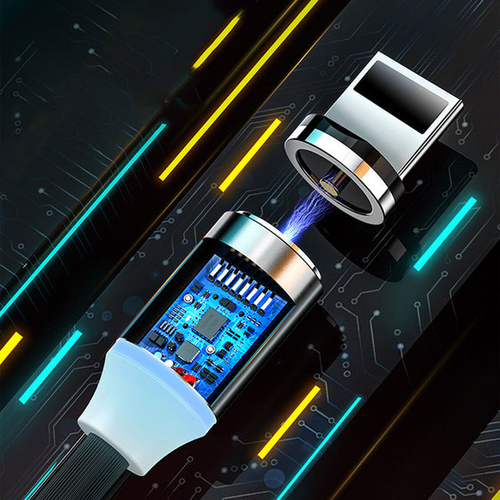 3-i-1 magnetisk bärbar laddningskabel