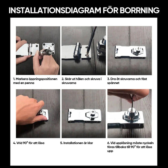 Stämpningsfri med lås