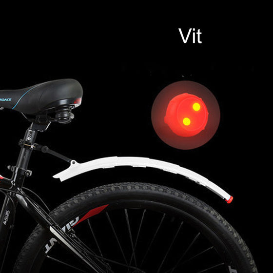 Cykel infällbar stänkskärm med bakljus