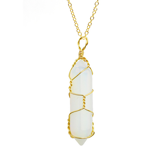 Hexagonal kristalltrådshänge