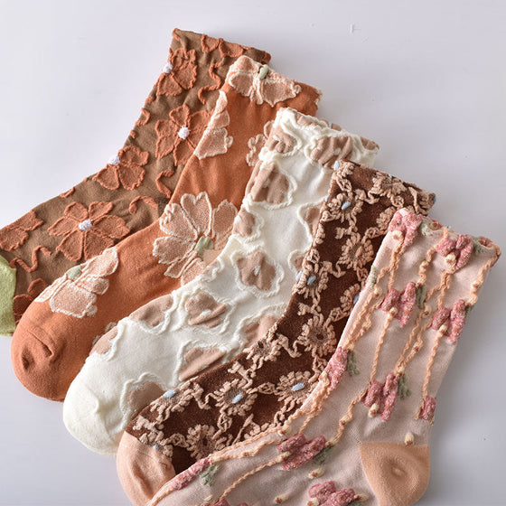 Fashionabla bomullsstrumpor