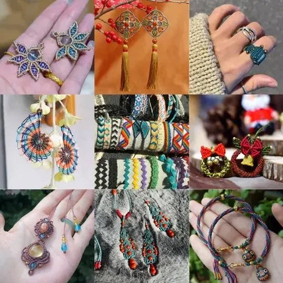 Gör-det-själv-flätad repsats