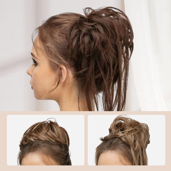 Rufsig bulle-hårstycken