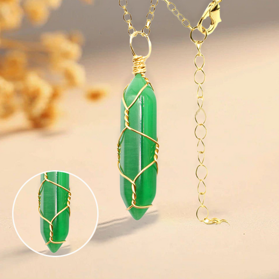 Hexagonal kristalltrådshänge