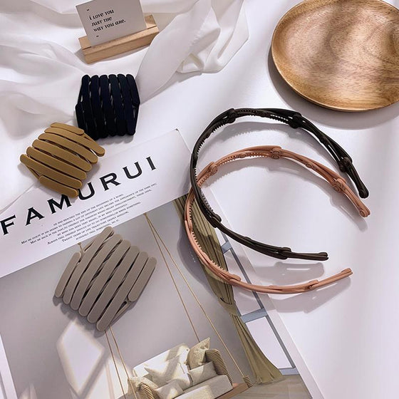 Bärbart Teleskopiskt Hopfällbart hårband