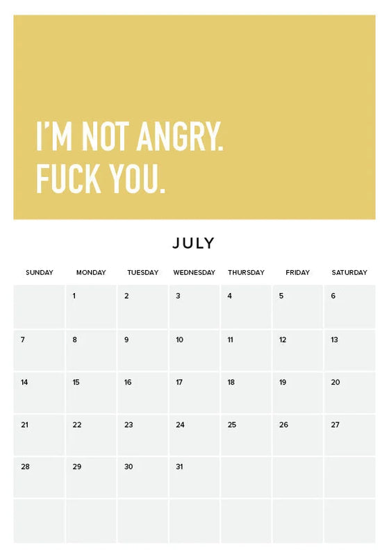 Vuxenlivet är Svårt 2024 Kalender