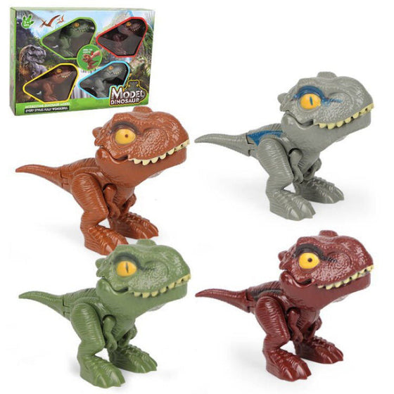Fingerbitande dinosaurier actionfigurer