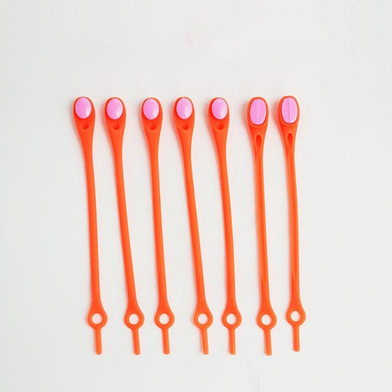 Knytfria silikon skosnören (en storlek passar alla)