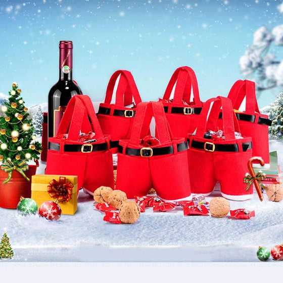 Kreativa tomtbyxor presentpåsar