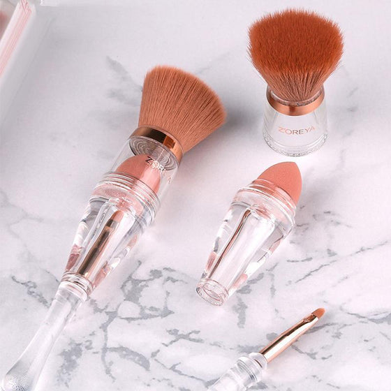 Tre-i-ett sminkborstsats