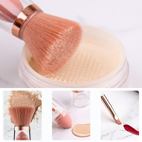 Tre-i-ett sminkborstsats