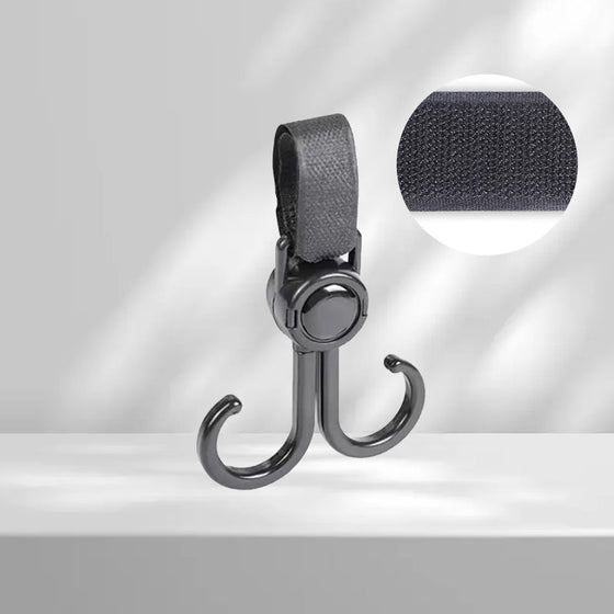 Barnvagnskrokar för att hänga skötväskor