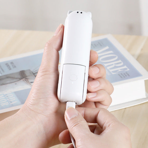 2-i-1 bärbar handhållen fläkt