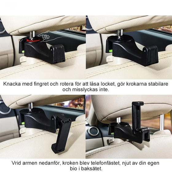 Nackstödskrok för bil