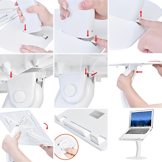 Multifunktionellt hopfällbart litet bord