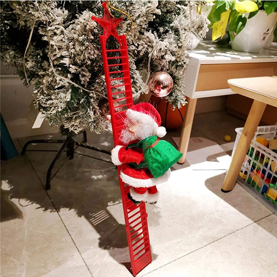 Elektrisk klätterstege med jultomte 🎅