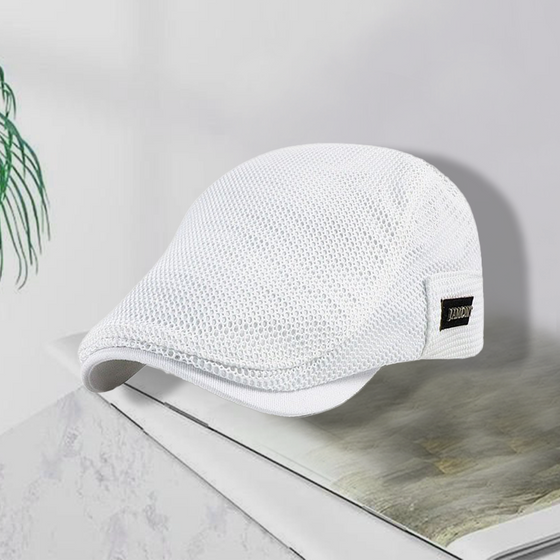 Mäns  tidningspojke sommar mesh platt keps