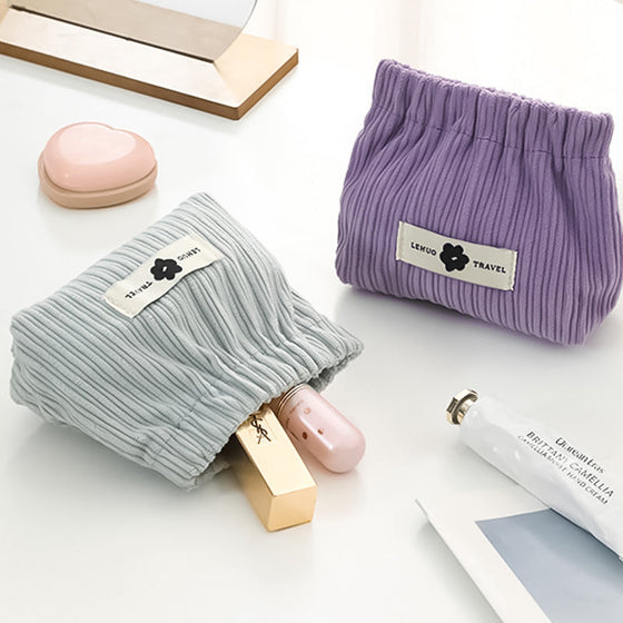 Organisatör för elastiska hårsnoddar i corduroy