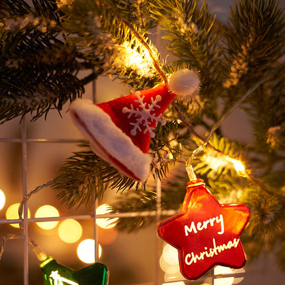 Juldekorationsslingor med lampor