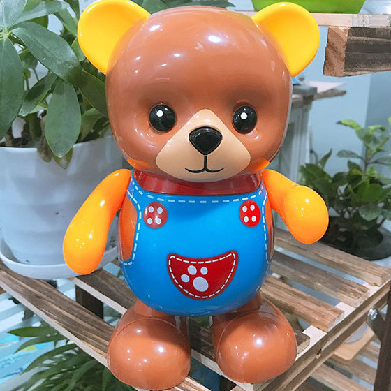 Ljus- och musikalisk dansande leksak