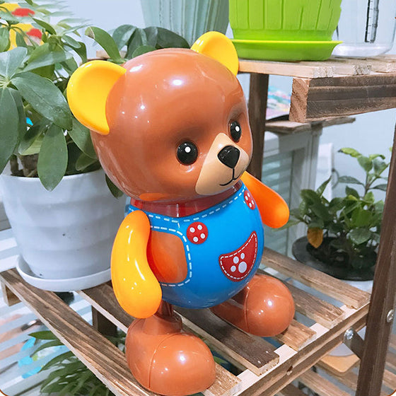 Ljus- och musikalisk dansande leksak