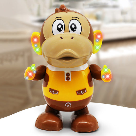 Ljus- och musikalisk dansande leksak