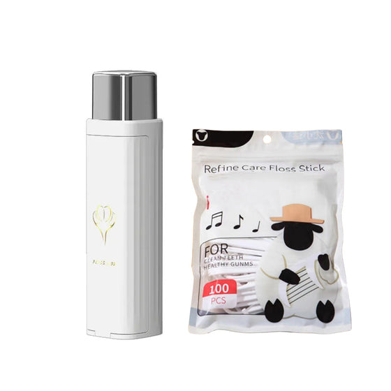 Bärbar tandtrådsdispenser