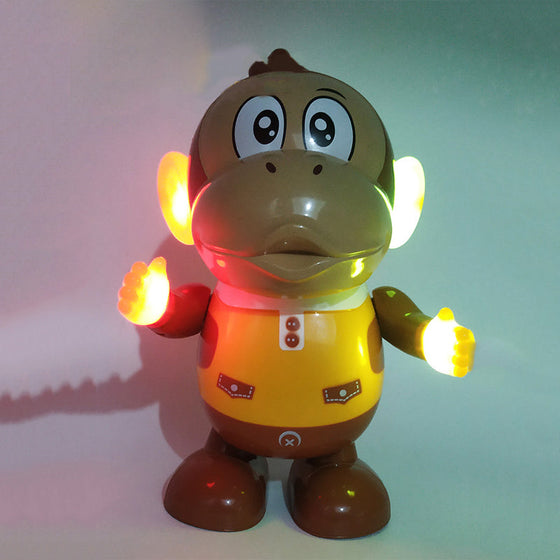 Ljus- och musikalisk dansande leksak